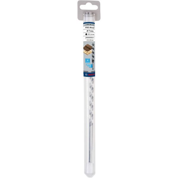 Wood auger bit, hexagon 7 x 170 x 235 mm, d 5,6 mm image 1