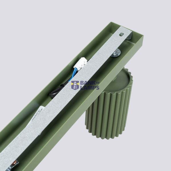 CEILING STRIP WITH GROOVED GREEN REFLECTORS 4XGU10 CARBON FAMILY image 9