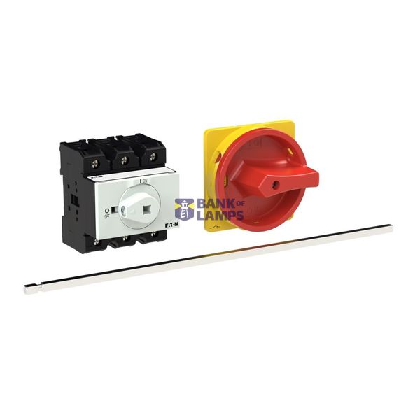 P3 Main switch, 80 A,Rear mounting, 3 pole, Form M4/SVB, Red, Door cou image 4