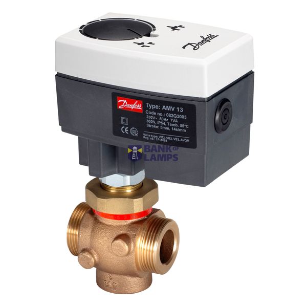 VM2 valve DN25 Kvs 6,3 , PN25 Cast iron, external thread image 1