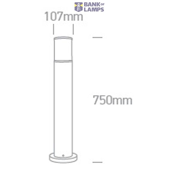 ANTHRACITE POLE 35cm E27 20W image 2