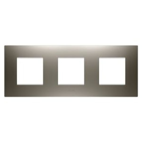 EGO INTERNATIONAL PLATE - IN PAINTED TECHNOPOLYMER - 2+2+2 MODULES HORIZONTAL - STEEL - CHORUSMART image 1