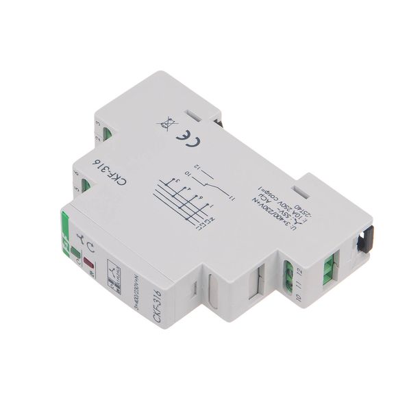 True RMS phase sequence and phase loss sensor, DIN rail mounting image 13