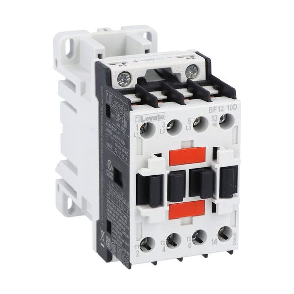 Three-pole contactor, IEC operating current Ie (AC3) = 12A, DC coil, 24VDC, 1NO auxiliary contact image 1