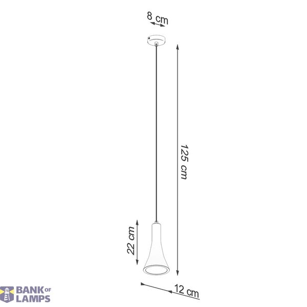 HANGING LAMP REA 1 CONCRETE E14 1X12W IP20 image 4