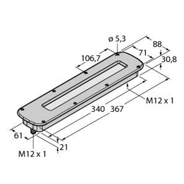 LED Linear Light In the Metal Housing   WLC60CW340FARQ image 1