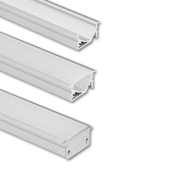 Built-in aluminum profile VA 30x14mm, White diffuser, 1m image 1