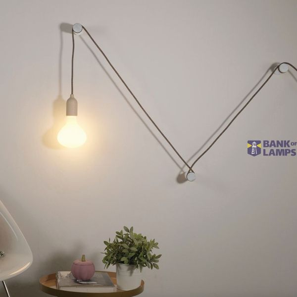 Rolé, wooden wall mount cable tie for pendant lamp image 4
