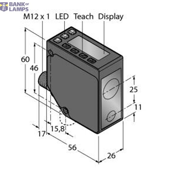 Photoelectric Sensor Diffuse-Mode Laser Sensor (Triangulation)   LE250UC1Q image 2