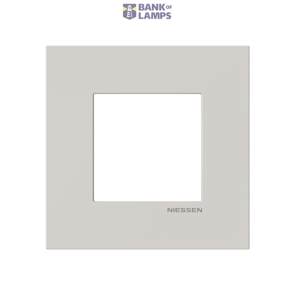 Frame 1-gang / 2-modules - Niessen logo - S - Dune image 1