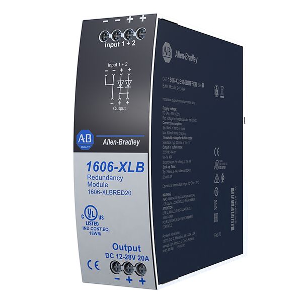 Redundancy Module 12-28VDC 2x10A 20A image 1