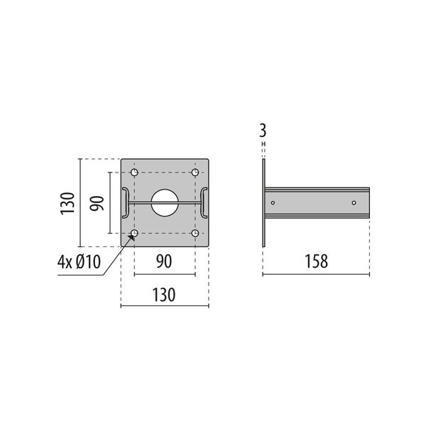 MIMIK 10 POST BASE HU ANTHRACITE image 3