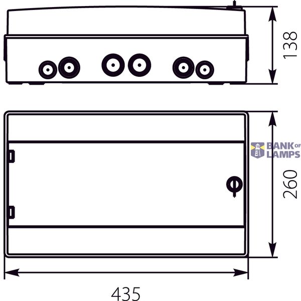 Hermetic switchboard RH-18/Z (with lock) image 2