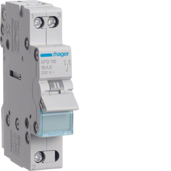 1P 16A Centre Off Changeover , Bottom image 1