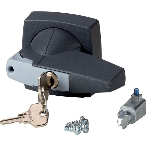 K2DG/C Rotary handle, 8mm, door installation, gray, cylinder lock image 4