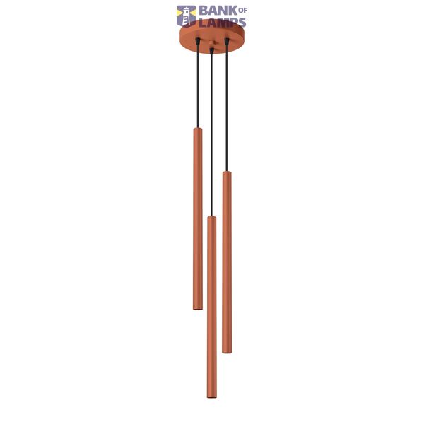 PASTELO HANGING LAMP 3P RED OCHRE 3XG9 image 3