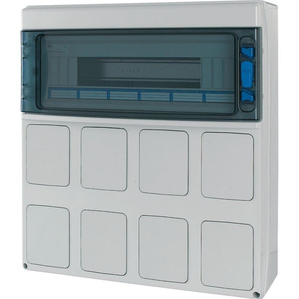IKA-C-1/18-ST-LID IKA professional distribution board, IP65 + clamps + mounting plate for premoulded built-in sockets image 5