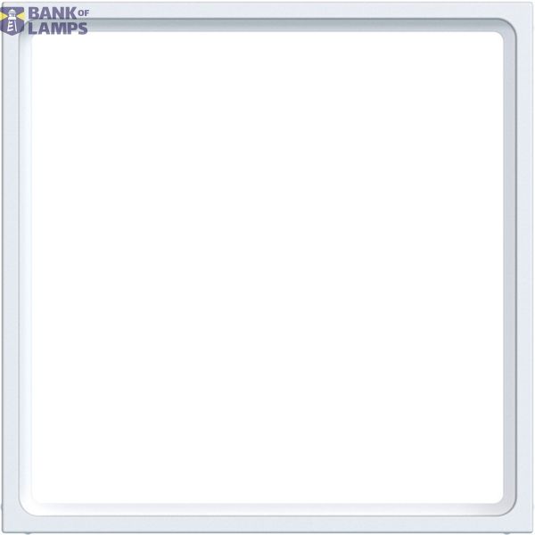 Spacer ring for central plate 51 x 51 mm, A.x/C.x, matte light white image 1