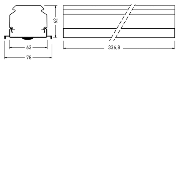 Continuous lines 765... E-Line Next Fix Lens Aluminium 3,90W 280lm 70 Emergency light Very Wide (VW) IK02 3 SDCM image 1