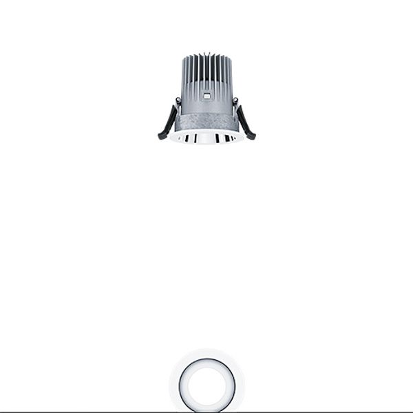 PANOS EVO R68 10W 827 VFL-AL WH - LED ceiling-recessed luminaire image 1
