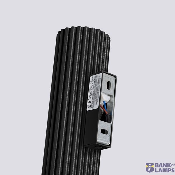 BLACK VERTICAL UP-DOWN CARBON WALL LAMP FOR ELEGANT ROOMS image 4