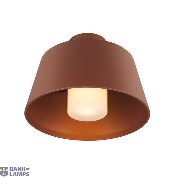 PHOTONI, ceiling-mounted light, conical, 1x max. 13W, E27, rust image 1