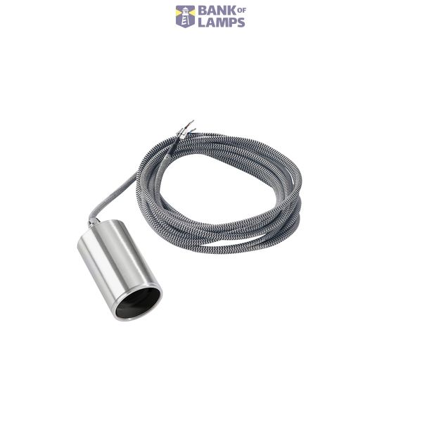 FITU pendant, A60, round, brushed aluminium, max. 60W image 2