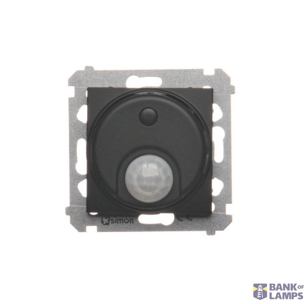 Switch with motion sensor and relay, black matt image 1