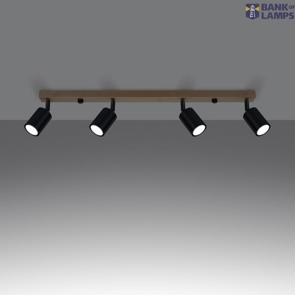 CEILING LAMP VERDO 4 BLACK GU10 4X10W IP20 image 5