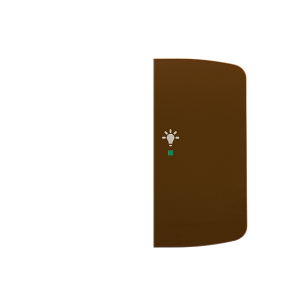 Rocker, 2gang right, with “Light” icon image 1