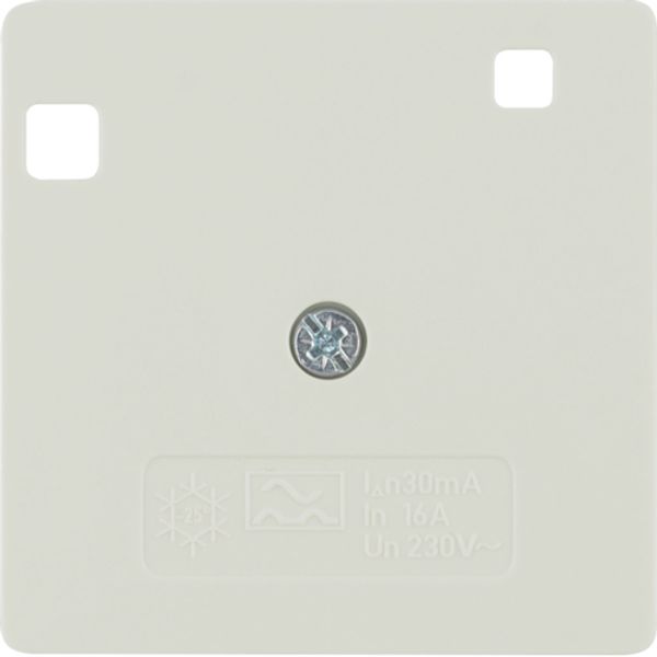 Center plate for RCD 50 x 50 mm, cream, gloss image 1