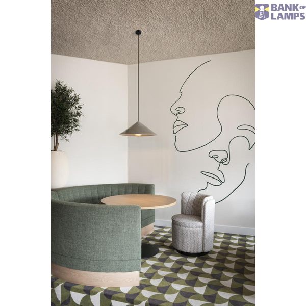 MAGICO 55, Pendant Light, E27, Pendant length 180cm 10W, alu image 1