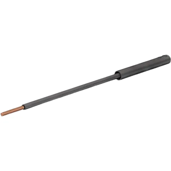 Test plug adapter, copper round conductor insulated 1.8 mm to 4 mm socket, black, CAT II, 24.0162-21 image 1