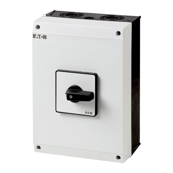 P3-100/I5/N On-Off switch, P3, 100 A, surface mounting, 3 pole + N, with black thumb grip and front plate image 3