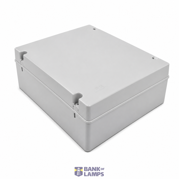 Smouth Watertight Junction Box (Screw-on Lid) GREY 190X145 IP65 image 1