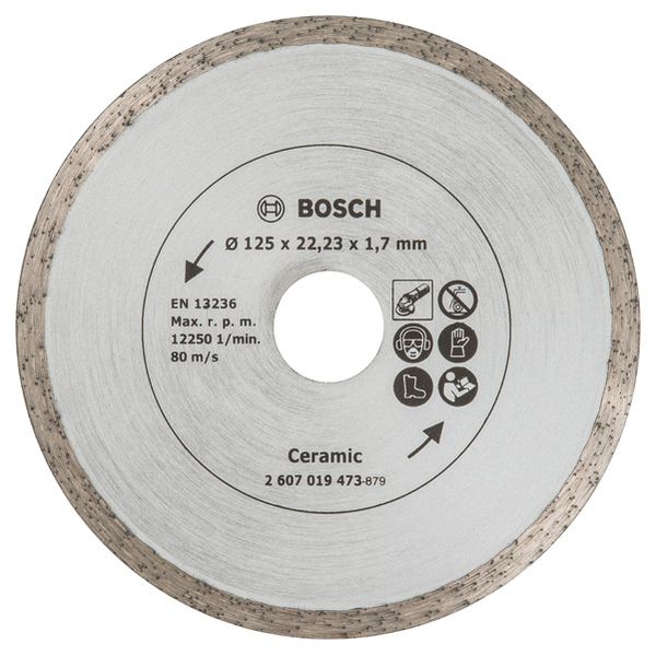 Standard for Ceramic diamond cutting disc, 125x22.23x1.7 mm image 1