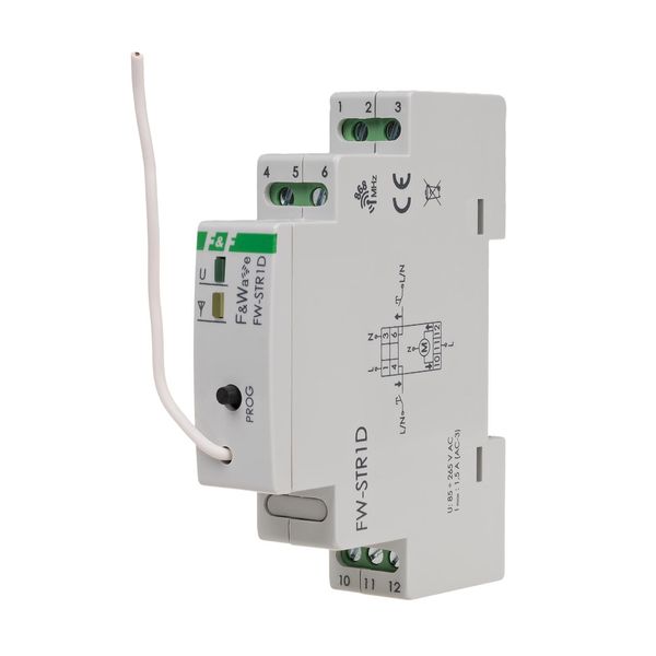 230V radio roller shutter controller - DIN mounting 85Ã·265V AC/DC image 1