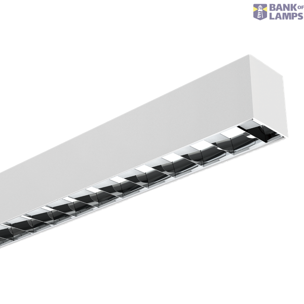 Nile 3 Up/Down Batten 4ft 40W Reflector SCT White DALI image 1