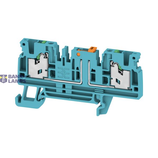 Test-disconnect terminal, SNAP IN, blue, 2.5 mm², 20 A, 500 V, Number  image 1