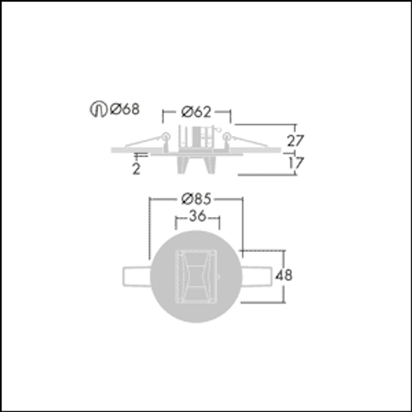 VOYAGER STAR MRCR ESC E3D WH - Emergency luminaire image 3