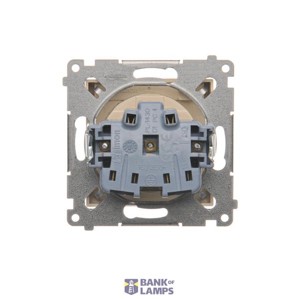 SAT-SAT-RTV double aerial socket, atten.: 1dB, Bronze matt, metalic image 1