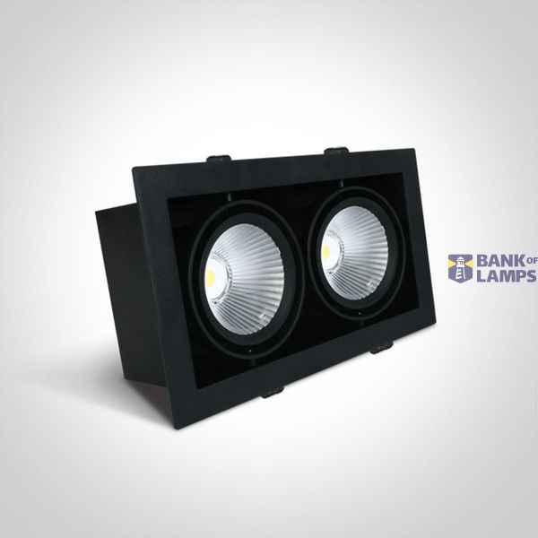 BLACK COB 2x30W CW 38deg 230V image 2