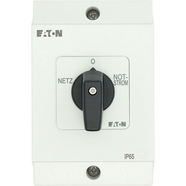 T0-4-8902/I1 Changeoverswitches, T0, 20 A, surface mounting, 4 contact unit(s), Contacts: 8, 60 °, maintained, With 0 (Off) position, Netz-0-Notstrom, Design numbe image 42