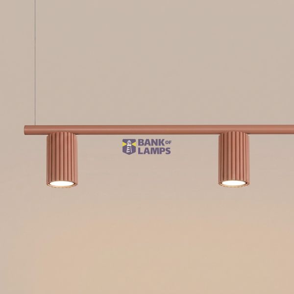 Chandelier KARBON 4 red ochre image 9