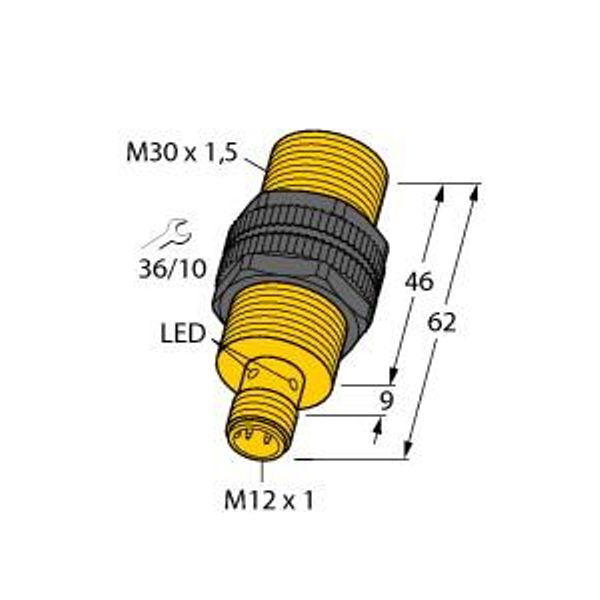 Inductive Sensor   NI20U-S30-AN6X-H1141 image 1