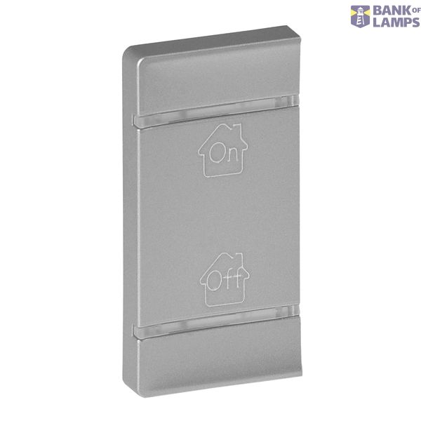 Cover plate Valena Life - GEN/ON/OFF marking - left-hand side mounting - alu image 2