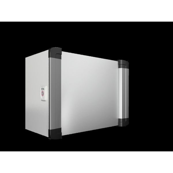 AX Command panel with handle strips, WHD: 380x300x210 mm, sheet steel image 2