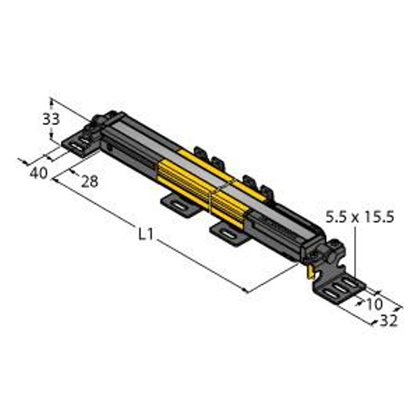 Safety Light Curtain Emitter   SLPE14-1250P8 image 2