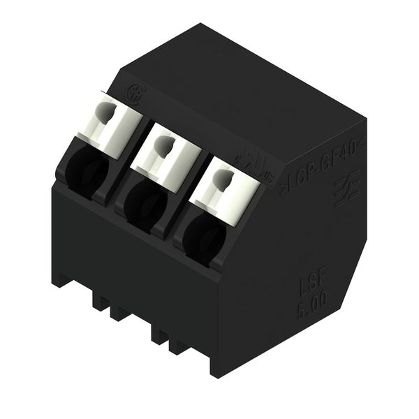 Printed circuit board terminals, 5.00 mm, Number of poles: 3, 135°, Solder pin length (l): 1.5 mm, black, PUSH IN with actuator, Clamping range, max. : 1.5 mm², Tube image 3