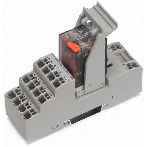 Relay module Nominal input voltage: 230 VAC 4 changeover contacts image 2